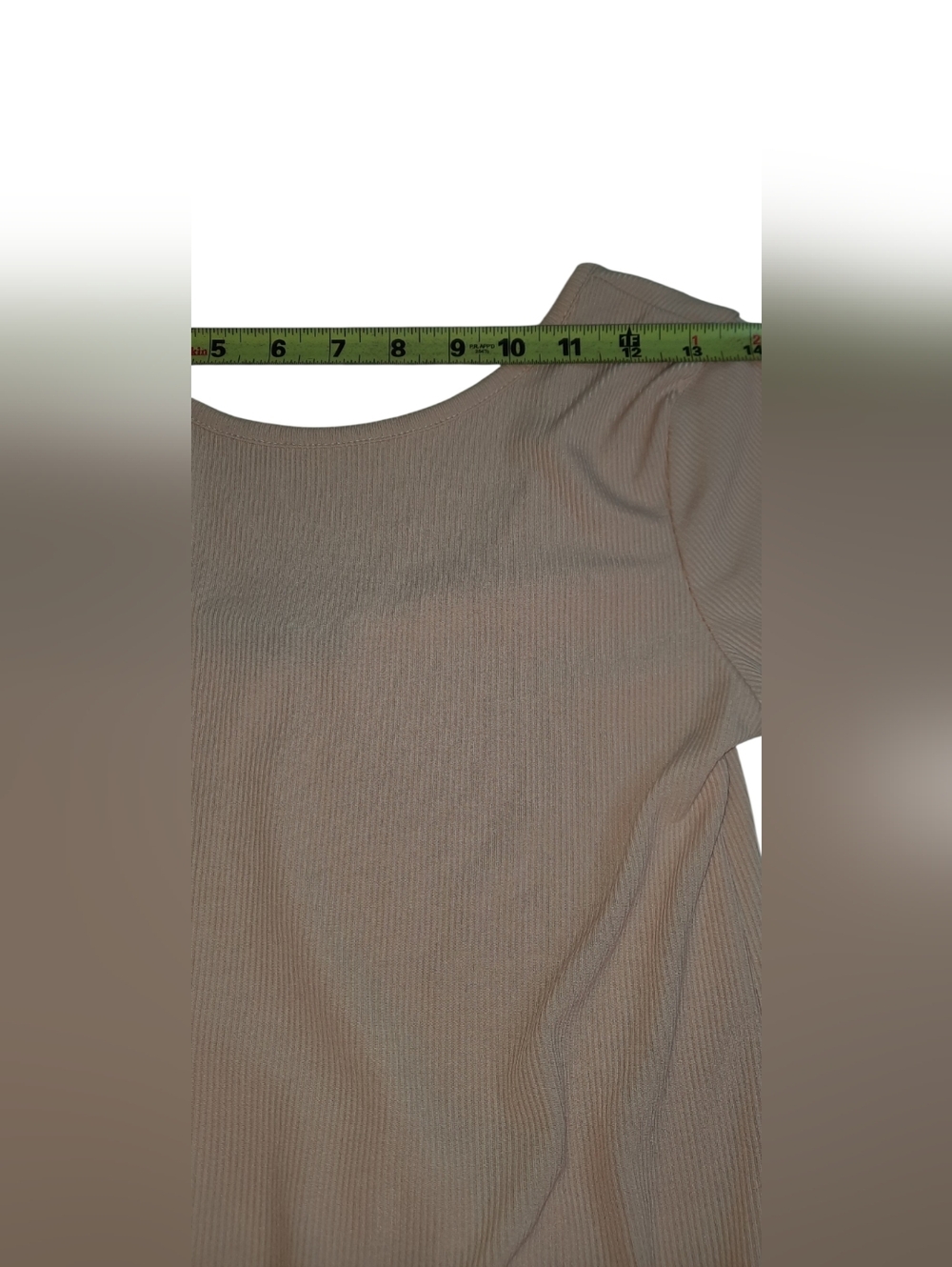 Boohoo Neutral Taupe Ribbed Long-Sleeve Jumpsuit - Picture 5 of 11